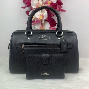 =SOLD=Coach Leather Rowan Satchel & Wallet